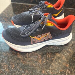 Size 8.5D - Mens Hoka One One HOKA Mach 6 Navy Blue Orange ￼
